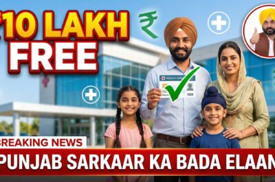 पंजाब का धमाकेदार स्वास्थ्य अभियान: सभी परिवार को मुफ़्त ₹10 लाख का मेडिकल कवर