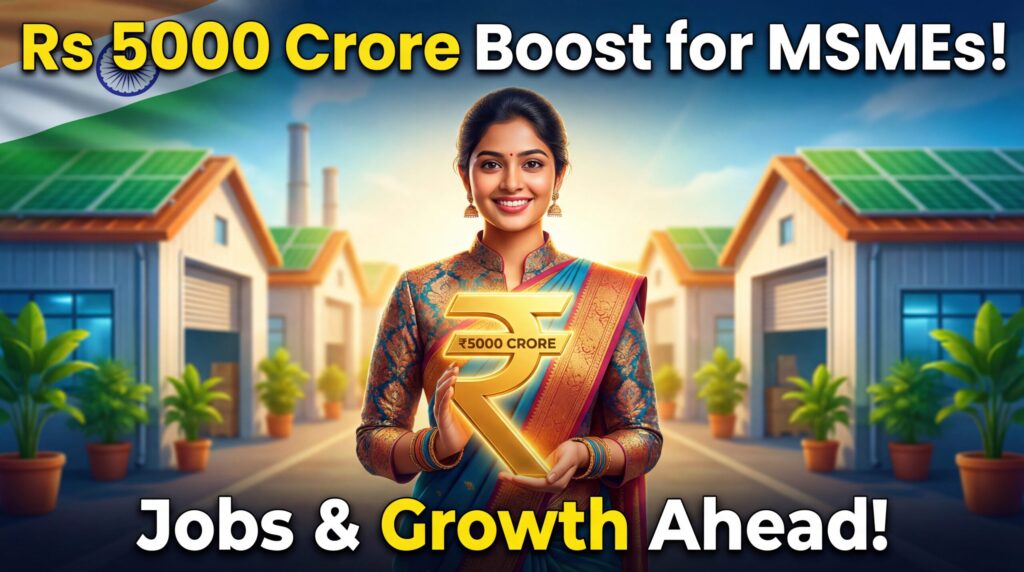 ₹5000 करोड़ का उछाल
एमएसएमई + सिडबी
नौकरियाँ + बिक्री!