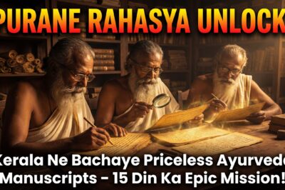 पुराणे इलाज के रहस्य अनलॉक: केरल ने महाकाव्य 15-दिवसीय मिशन में अमूल्य आयुर्वेद पांडुलिपियां बचाएं!