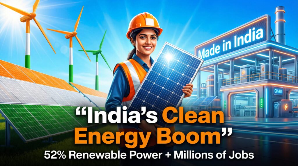 चीन को पीछे छोड़ा!
भारत बना सौर महाशक्ति 🔥