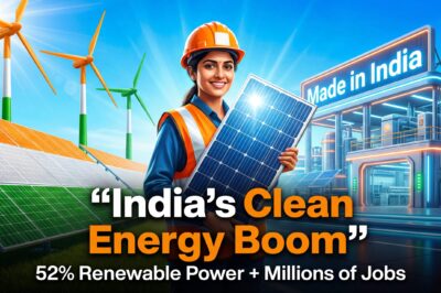 भारत का बड़ा स्वच्छ ऊर्जा विनिर्माण उछाल