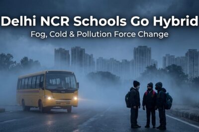 धुंध के बीच रास्ता तलाशना: सर्दियों के खतरे बढ़ने पर दिल्ली-एनसीआर के स्कूल हाइब्रिड मोड में शिफ्ट हुए